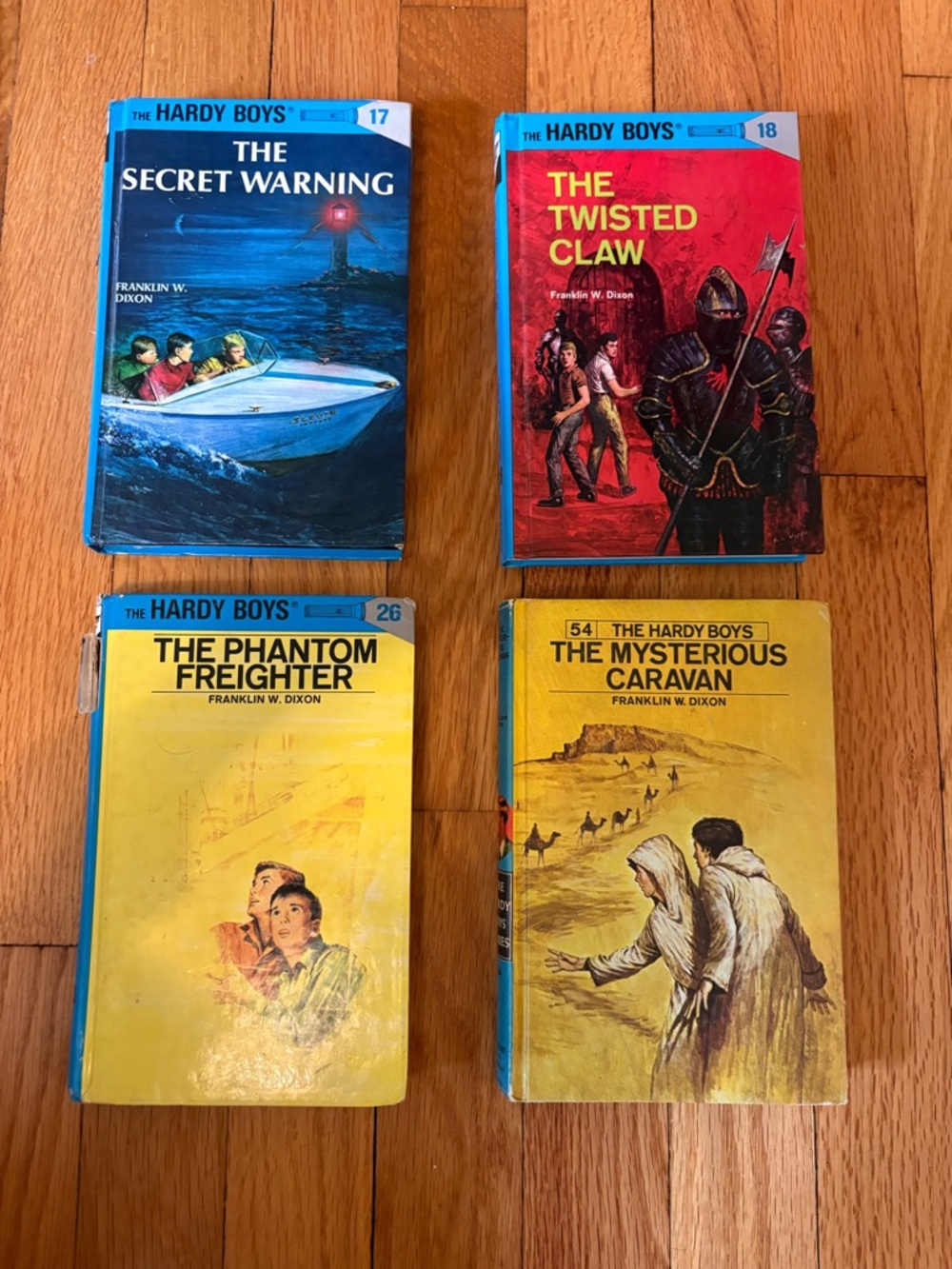 The Hardy Boys Vintage Hardcover Set - Blue, Red, Yellow Covers